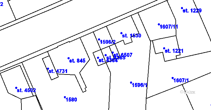 Parcela st. 4385 v KÚ Šumperk, Katastrální mapa