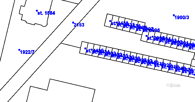 Parcela st. 4433 v KÚ Šumperk, Katastrální mapa