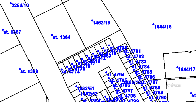 Parcela st. 4778 v KÚ Šumperk, Katastrální mapa