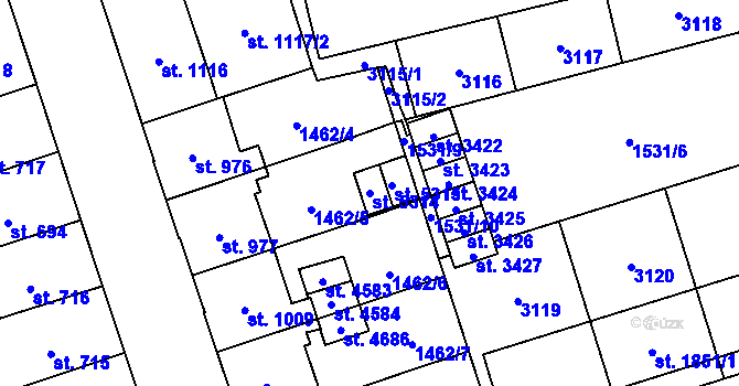 Parcela st. 5314 v KÚ Šumperk, Katastrální mapa