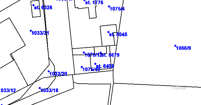 Parcela st. 5679 v KÚ Šumperk, Katastrální mapa