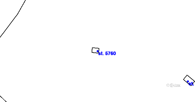 Parcela st. 5760 v KÚ Šumperk, Katastrální mapa