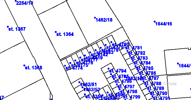 Parcela st. 5883 v KÚ Šumperk, Katastrální mapa