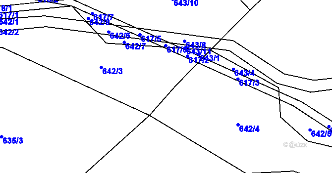 Parcela st. 642 v KÚ Horní Temenice, Katastrální mapa