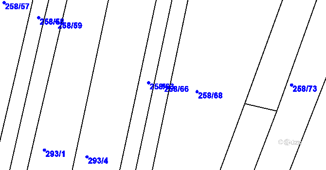 Parcela st. 258/66 v KÚ Švihov u Klatov, Katastrální mapa