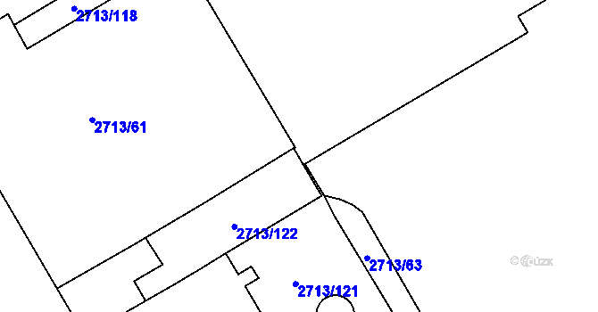 Parcela st. 2713/248 v KÚ Tachov, Katastrální mapa