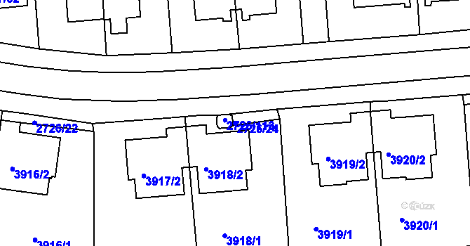 Parcela st. 2726/24 v KÚ Tachov, Katastrální mapa