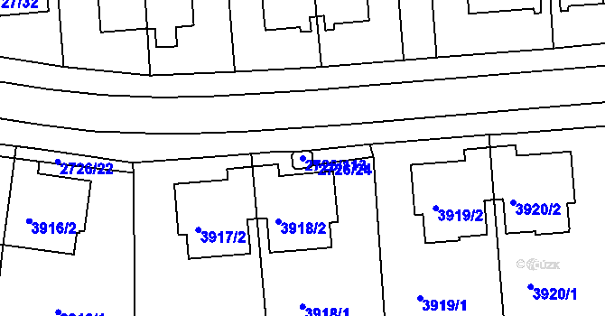 Parcela st. 2726/113 v KÚ Tachov, Katastrální mapa