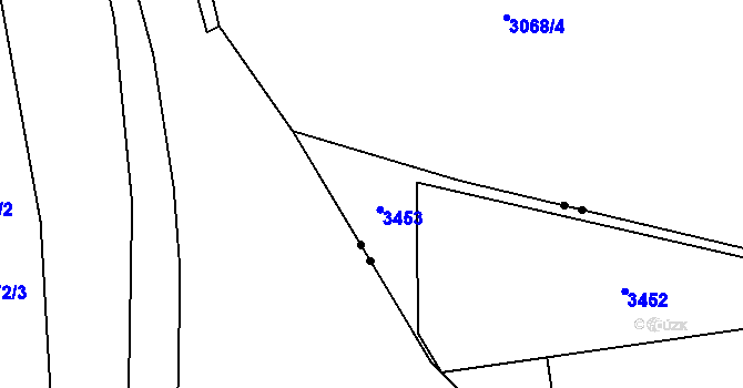 Parcela st. 3065/7 v KÚ Tachov, Katastrální mapa
