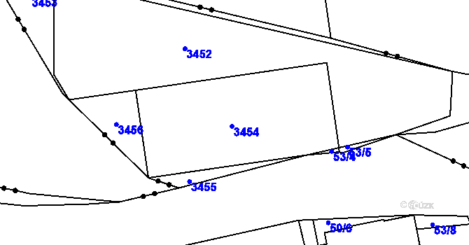 Parcela st. 3065/8 v KÚ Tachov, Katastrální mapa