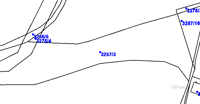 Parcela st. 3257/3 v KÚ Tachov, Katastrální mapa