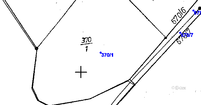 Parcela st. 370/1 v KÚ Tachov u Doks, Katastrální mapa