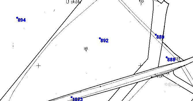 Parcela st. 750/9 v KÚ Tachov u Doks, Katastrální mapa