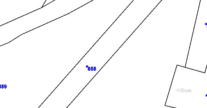 Parcela st. 483/11 v KÚ Tachov u Doks, Katastrální mapa