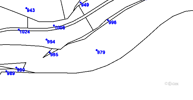 Parcela st. 979 v KÚ Tachov u Doks, Katastrální mapa