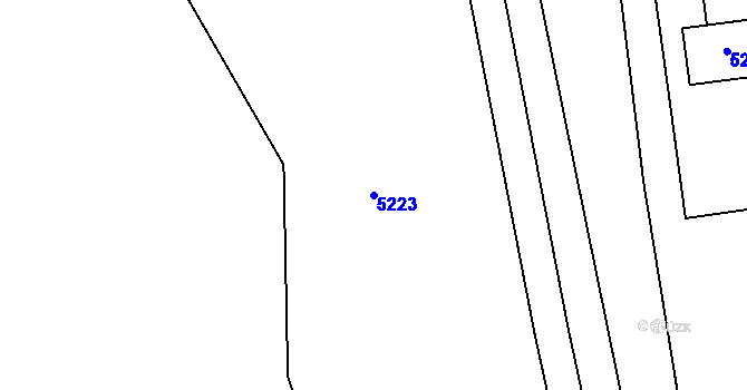 Parcela st. 5223 v KÚ Tasov, Katastrální mapa