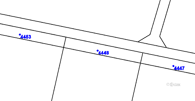 Parcela st. 4448 v KÚ Tasovice nad Dyjí, Katastrální mapa
