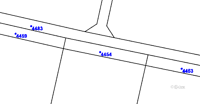 Parcela st. 4454 v KÚ Tasovice nad Dyjí, Katastrální mapa