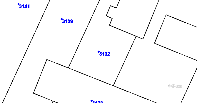 Parcela st. 3132 v KÚ Tasovice nad Dyjí, Katastrální mapa