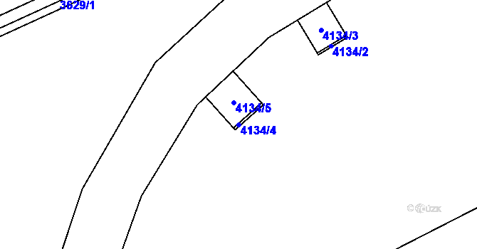 Parcela st. 4134/4 v KÚ Tasovice nad Dyjí, Katastrální mapa
