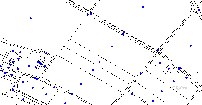 Parcela st. 87/1 v KÚ Dobronice, Katastrální mapa