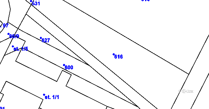 Parcela st. 87/10 v KÚ Dobronice, Katastrální mapa