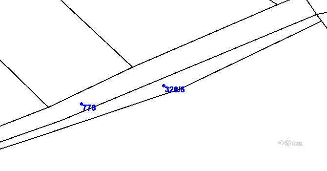 Parcela st. 328/5 v KÚ Těchlovice u Hradce Králové, Katastrální mapa