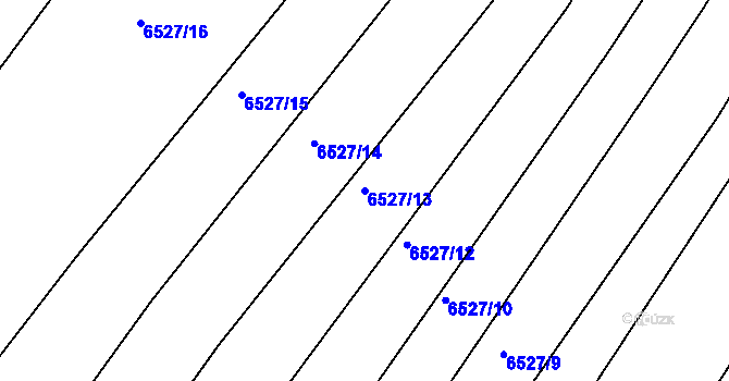 Parcela st. 6527/13 v KÚ Telč, Katastrální mapa