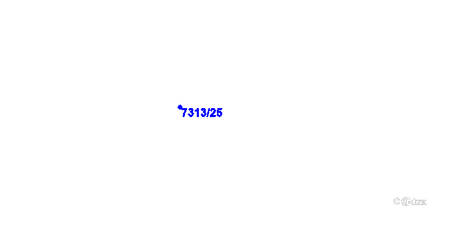 Parcela st. 7313/7 v KÚ Telč, Katastrální mapa
