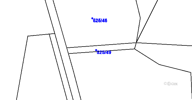 Parcela st. 525/49 v KÚ Telecí, Katastrální mapa