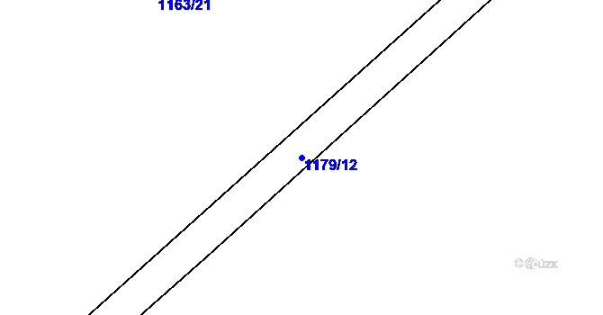 Parcela st. 1179/12 v KÚ Telecí, Katastrální mapa