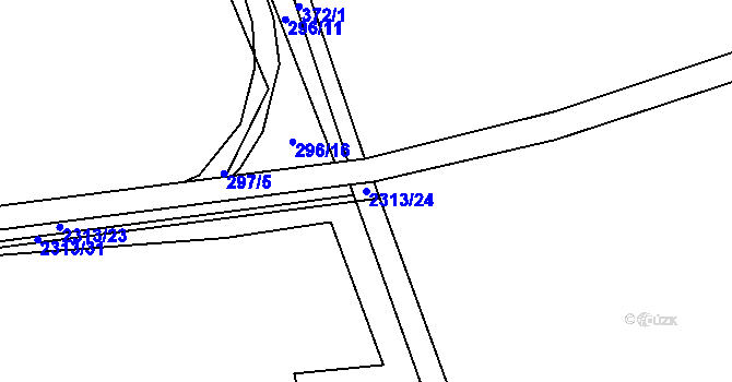 Parcela st. 2313/24 v KÚ Telecí, Katastrální mapa
