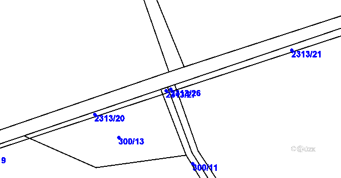 Parcela st. 2313/26 v KÚ Telecí, Katastrální mapa