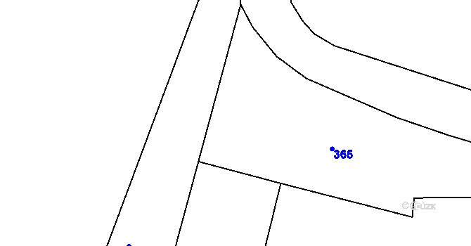Parcela st. 372/3 v KÚ Telnice, Katastrální mapa