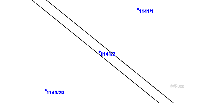 Parcela st. 1141/2 v KÚ Sedlec u Temelína, Katastrální mapa