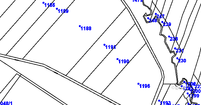 Parcela st. 921/27 v KÚ Dráchov u Těmic, Katastrální mapa