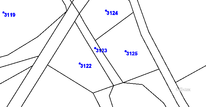 Parcela st. 2066/4 v KÚ Těmice u Kamenice nad Lipou, Katastrální mapa