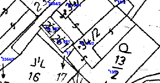 Parcela st. 34/2 v KÚ Těmice u Kamenice nad Lipou, Katastrální mapa