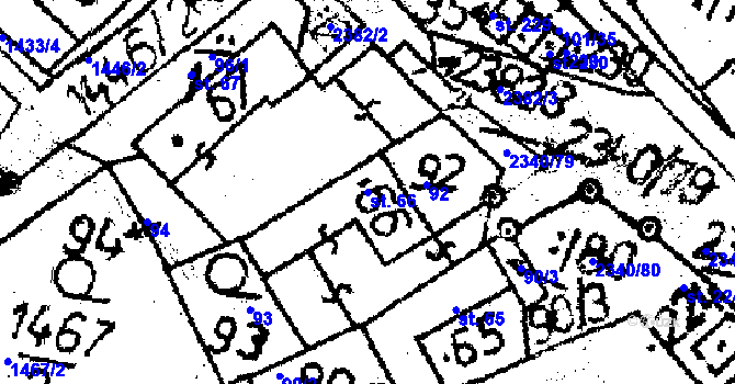 Parcela st. 66 v KÚ Těmice u Kamenice nad Lipou, Katastrální mapa