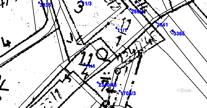 Parcela st. 11/4 v KÚ Těmice u Kamenice nad Lipou, Katastrální mapa