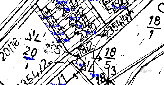 Parcela st. 18/2 v KÚ Těmice u Kamenice nad Lipou, Katastrální mapa