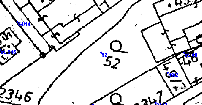 Parcela st. 52 v KÚ Těmice u Kamenice nad Lipou, Katastrální mapa