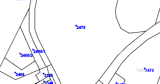Parcela st. 139/1 v KÚ Těmice u Kamenice nad Lipou, Katastrální mapa