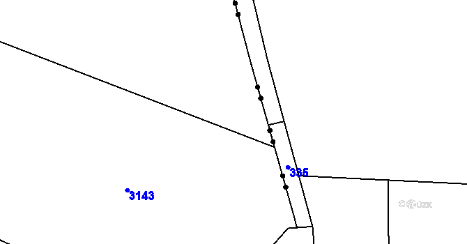 Parcela st. 2444 v KÚ Těmice u Kamenice nad Lipou, Katastrální mapa