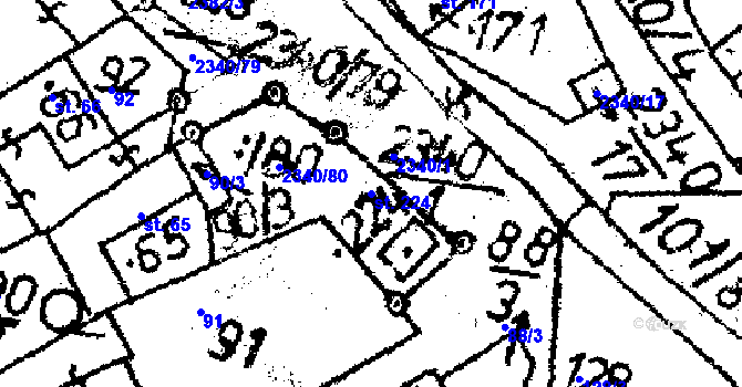 Parcela st. 224 v KÚ Těmice u Kamenice nad Lipou, Katastrální mapa