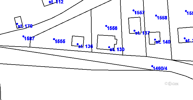 Parcela st. 87/21 v KÚ Hořehledy, Katastrální mapa