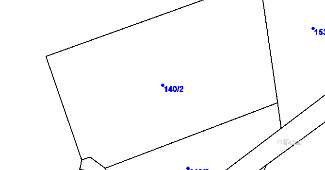 Parcela st. 140/2 v KÚ Klášter Teplá, Katastrální mapa