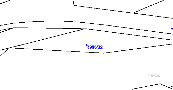 Parcela st. 3996/32 v KÚ Teplice, Katastrální mapa