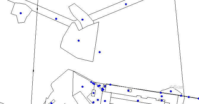 Parcela st. 690/1 v KÚ Teplice-Řetenice, Katastrální mapa