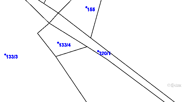 Parcela st. 320/1 v KÚ Skály u Teplic nad Metují, Katastrální mapa